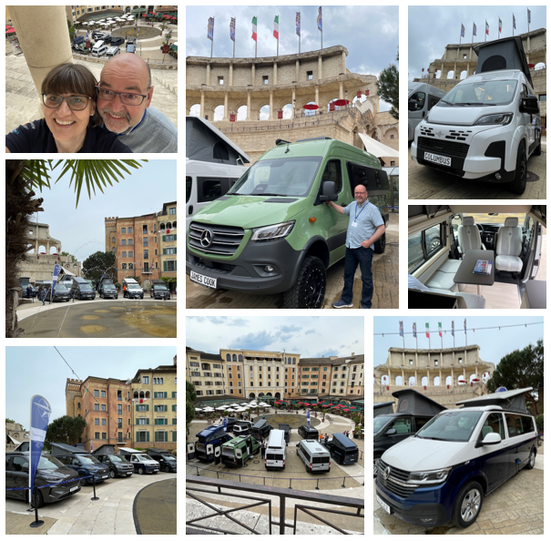 Foran Colosseo var hele modelprogrammet fra Westfalia flot linet op.